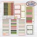 Tropical Summer Kit | A5 Plum Daily Planner Kit Stickers | Borneo | KIT-395-N