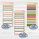 Tropical Summer Kit | 7x9 Plum Daily Planner Kit Stickers | Borneo | KIT-395-P
