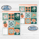 Floral Tropical Summer Kit | Weekly Sticker Kit for Vertical Planners like Erin Condren | Hawaii | KIT-396-A
