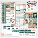 Floral Tropical Summer Kit | Weekly Sticker Kit for Vertical Planners like Erin Condren | Hawaii | KIT-396-A