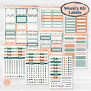 Floral Tropical Summer Kit | Weekly Add-On Labels Planner Kit Stickers | Hawaii | KIT-396-C