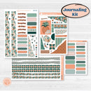 Floral Tropical Summer Kit | Journaling Kit Planner Stickers | Hawaii | KIT-396-D