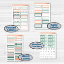 Floral Tropical Summer Kit | Hobonichi Cousin Weekly & Daily Planner Kit Stickers | Hawaii | KIT-396-E