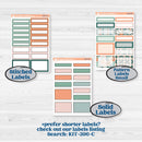 Floral Tropical Summer Kit | A5 Compact Vertical Planner Kit Stickers for Erin Condren | Hawaii | KIT-396-G