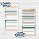 Floral Tropical Summer Kit | 7x9 Compact Vertical Planner Kit Stickers | Hawaii | KIT-396-H