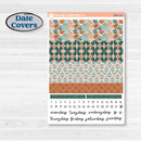 Floral Tropical Summer Kit | A5 Daily Duo Planner Kit Stickers | Hawaii | KIT-396-L
