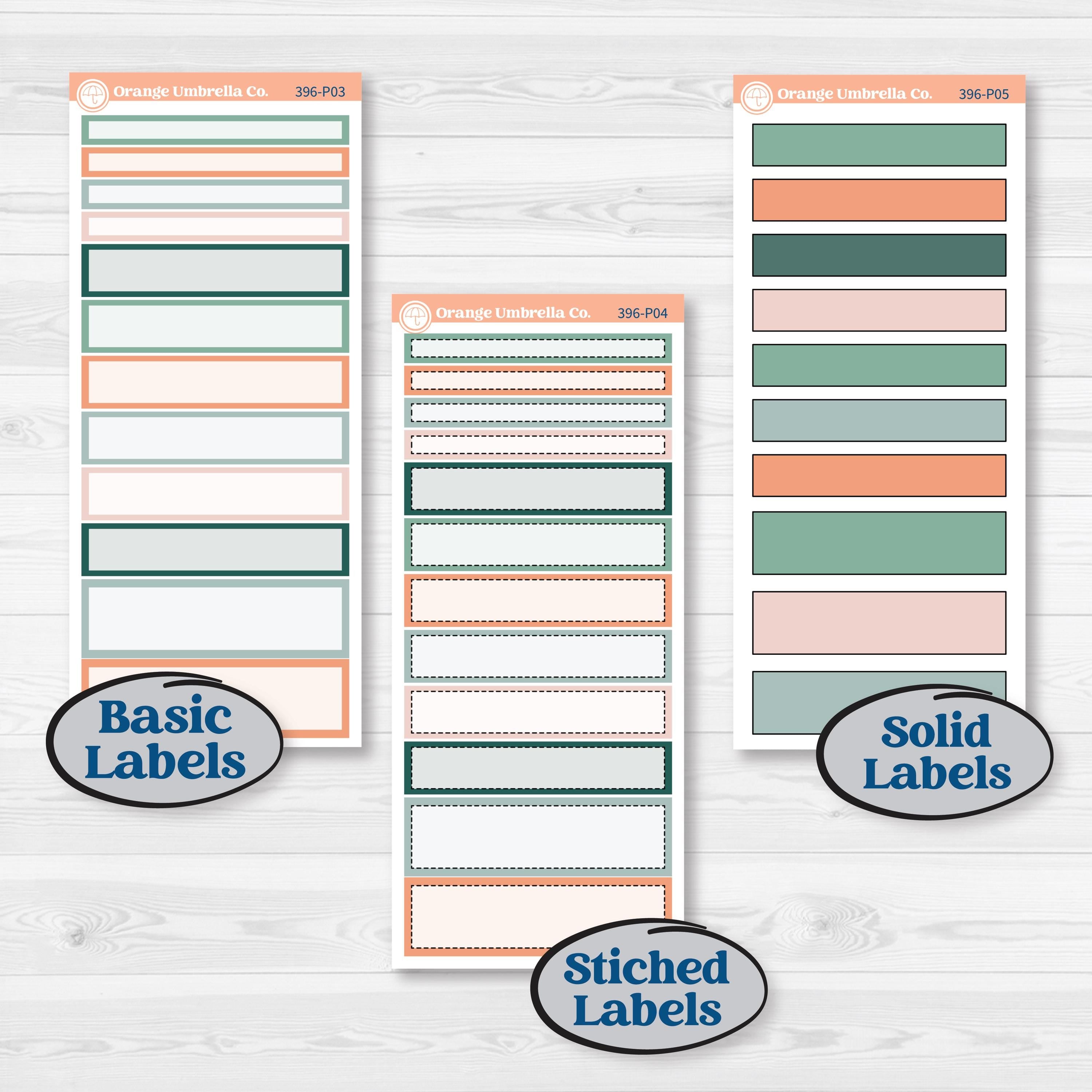 Floral Tropical Summer Kit | 7x9 Plum Daily Planner Kit Stickers | Hawaii | KIT-396-P
