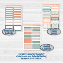 Floral Tropical Summer Kit | 7x9 Plum Daily Planner Kit Stickers | Hawaii | KIT-396-P