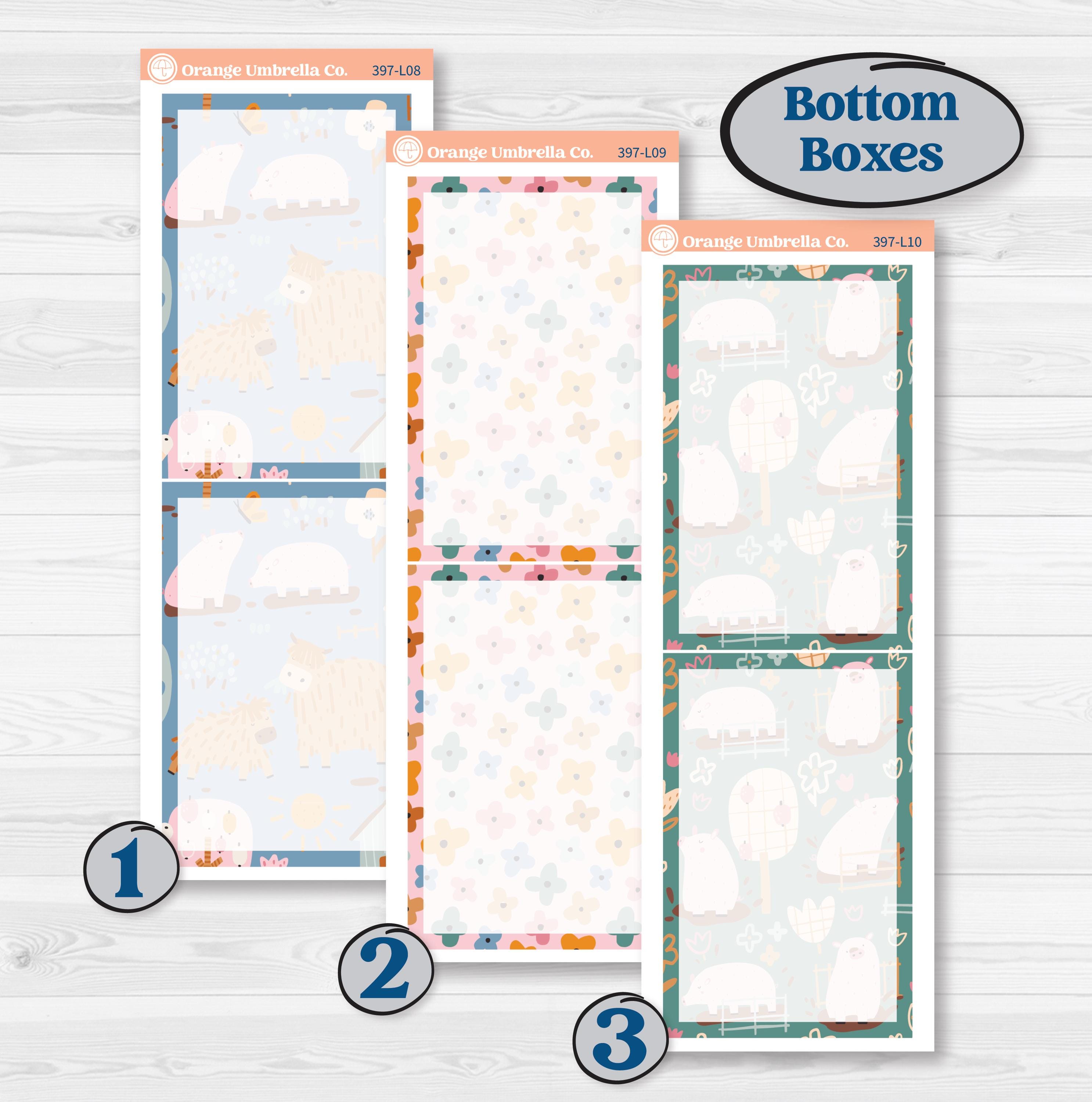 Cow Farm Kit | A5 Daily Duo Planner Kit Stickers | Legen-dairy | KIT-397-L