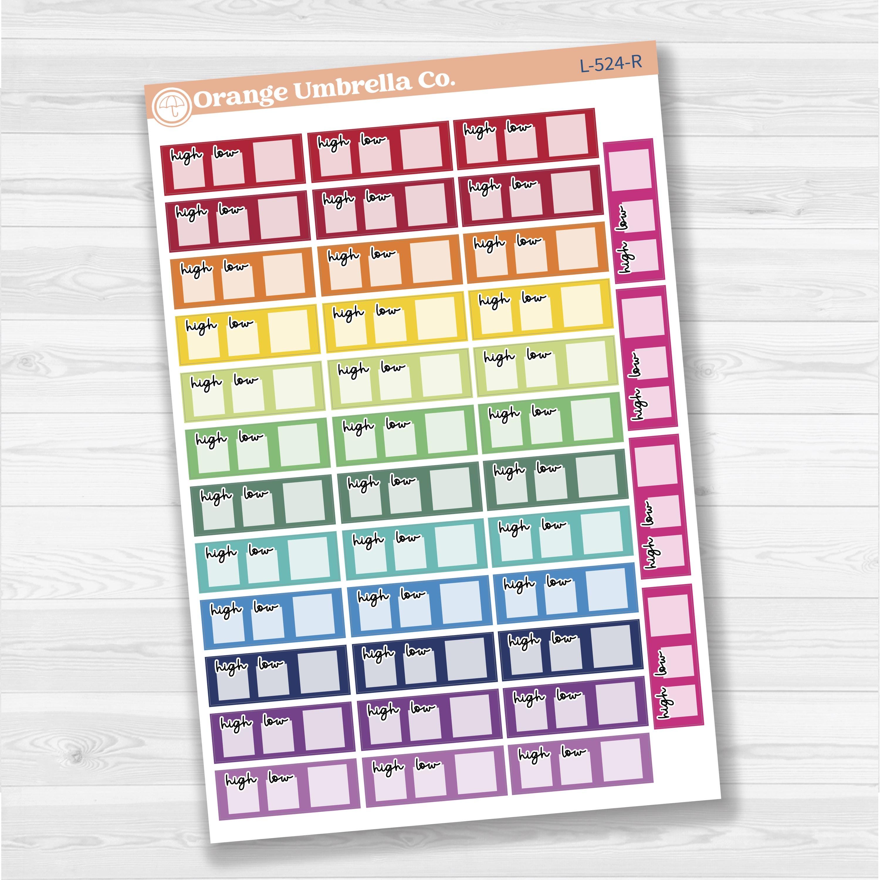 2025 Kit Weather Trackers Planner Sticker | F17 | L-524