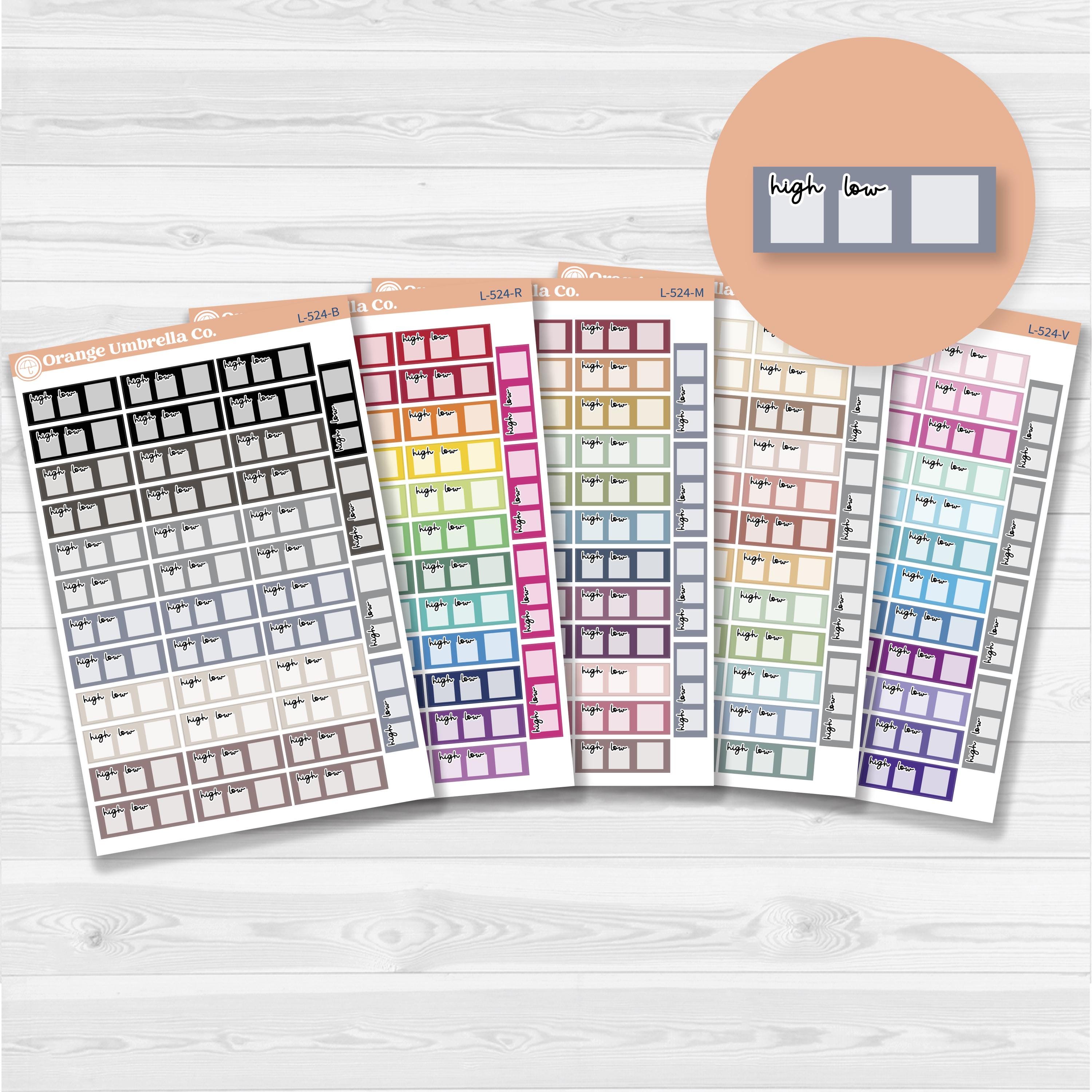 2025 Kit Weather Trackers Planner Sticker | F17 | L-524