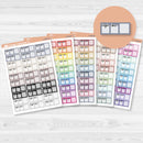 2025 Kit Weather Trackers for Hobonichi Cousin Planner Stickers | F17 | L-525