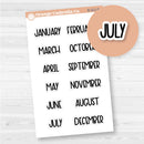 Mini Months Planner Stickers | F8 | B-221-B