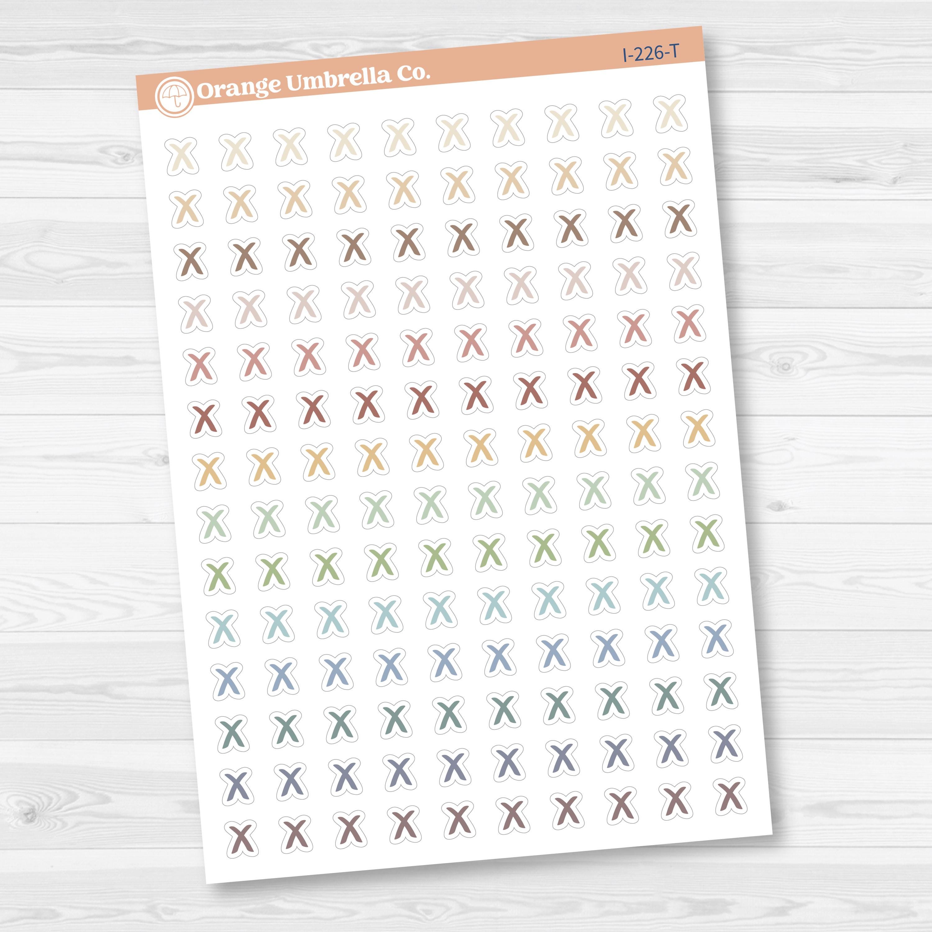 X / Cancelled Icon Planner Stickers | I-226