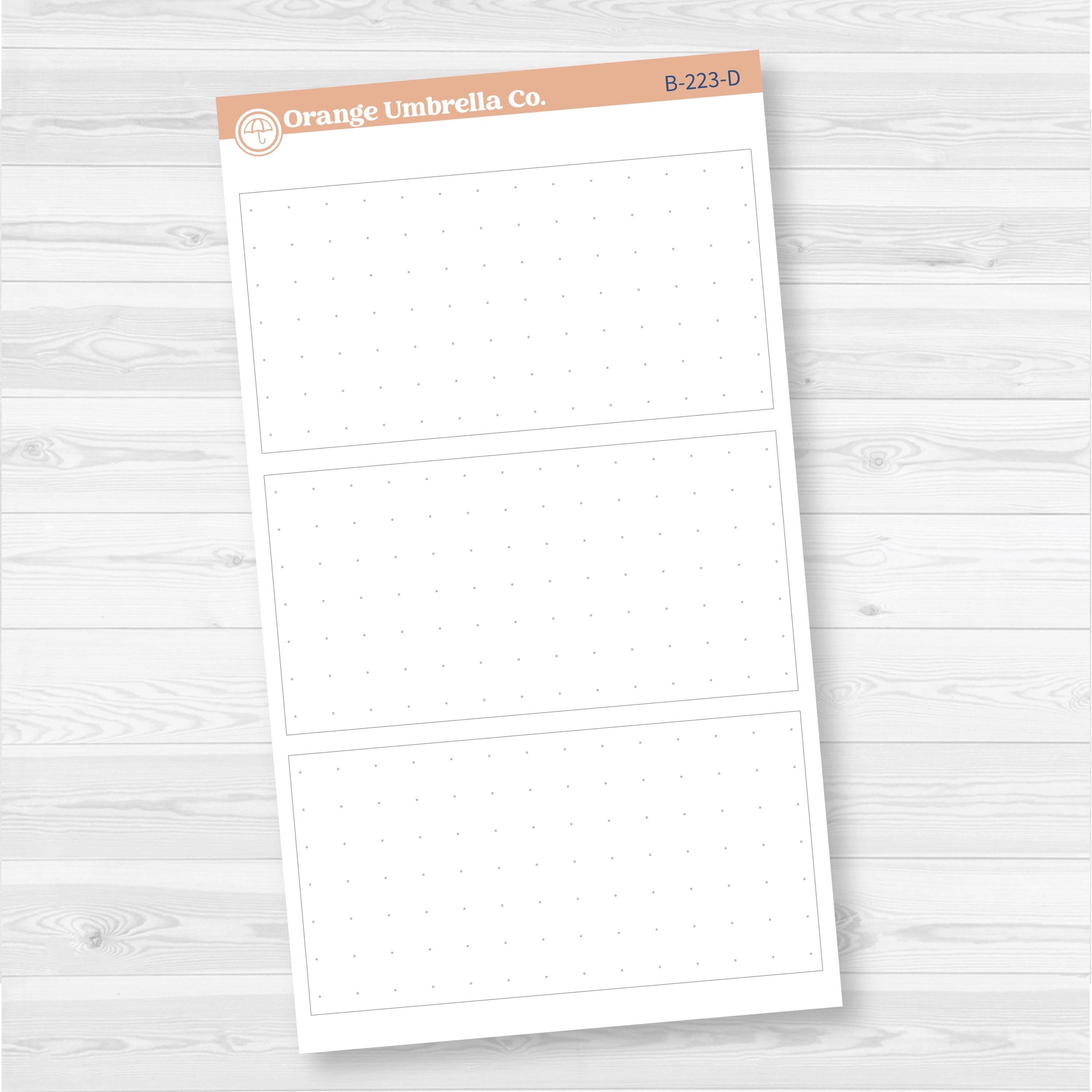 Weekly Dashboard Box Fillers for Erin Condren Planner Stickers | F17 | B-223