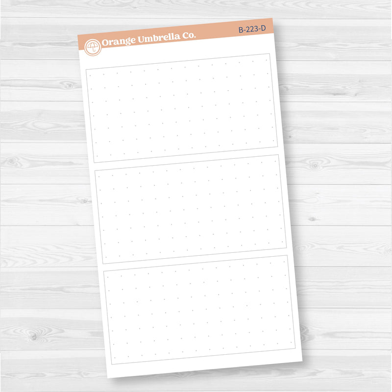 Weekly Dashboard Box Fillers for Erin Condren Planner Stickers | F17 | B-223