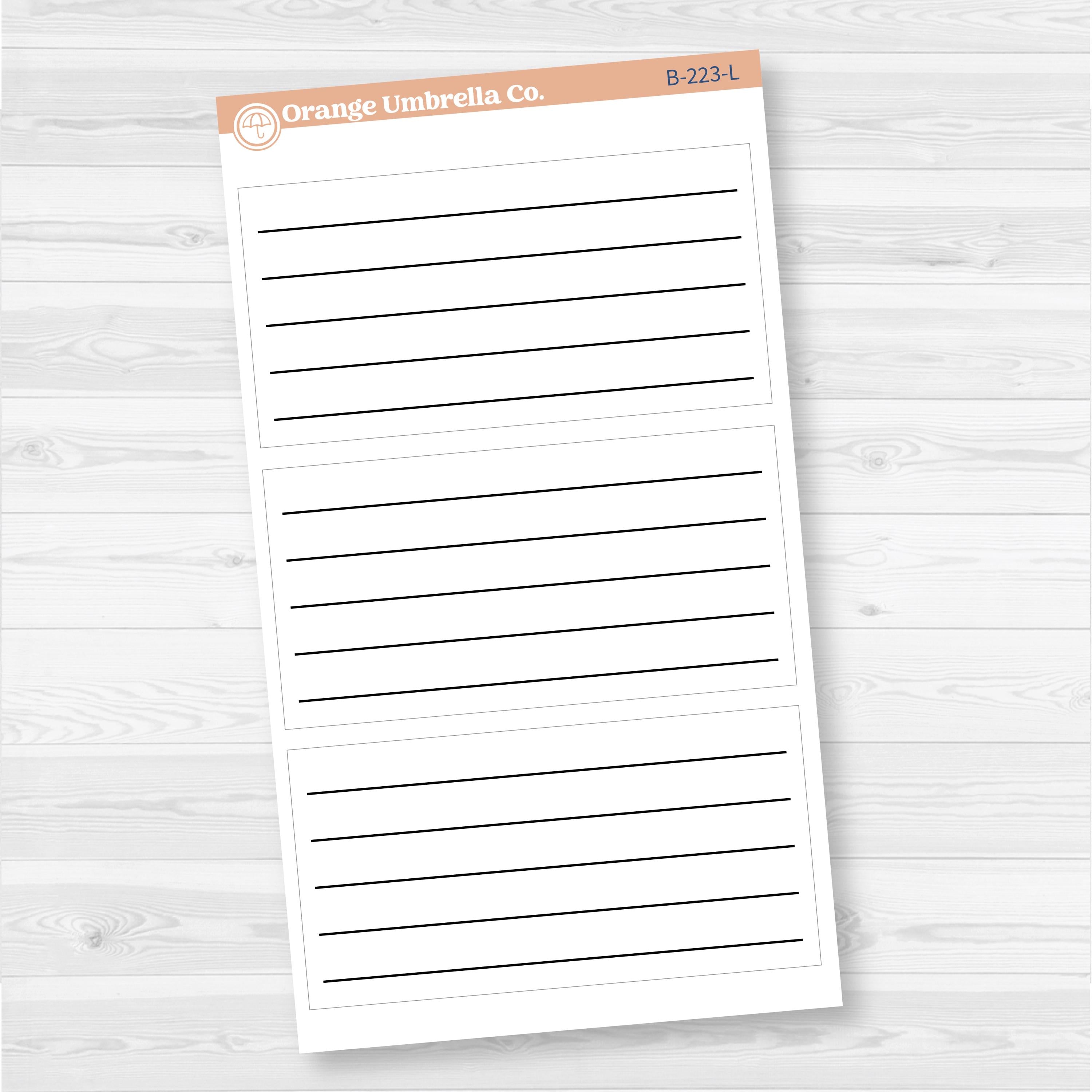 Weekly Dashboard Box Fillers for Erin Condren Planner Stickers | F17 | B-223