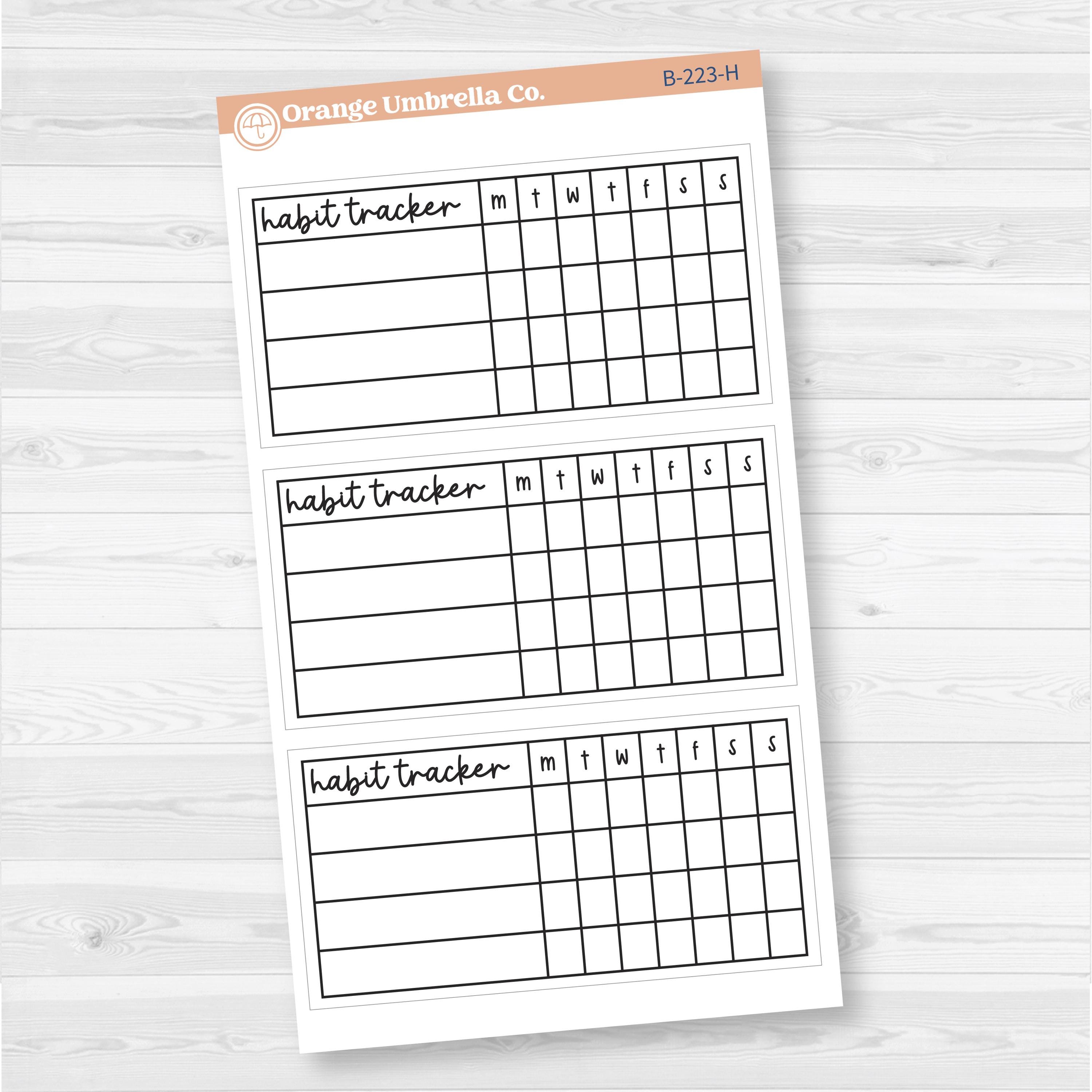 Weekly Dashboard Box Fillers for Erin Condren Planner Stickers | F17 | B-223