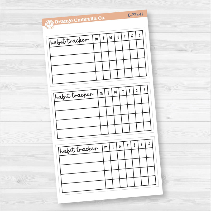 Weekly Dashboard Box Fillers for Erin Condren Planner Stickers | F17 | B-223
