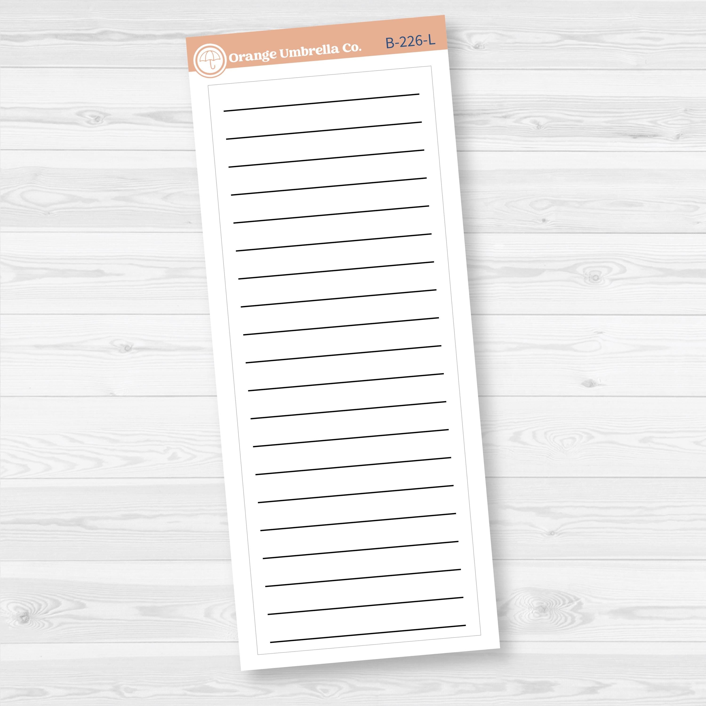 A5 EC Monthly | Right Side Priorities Sticker Covers Planner Stickers | B-226