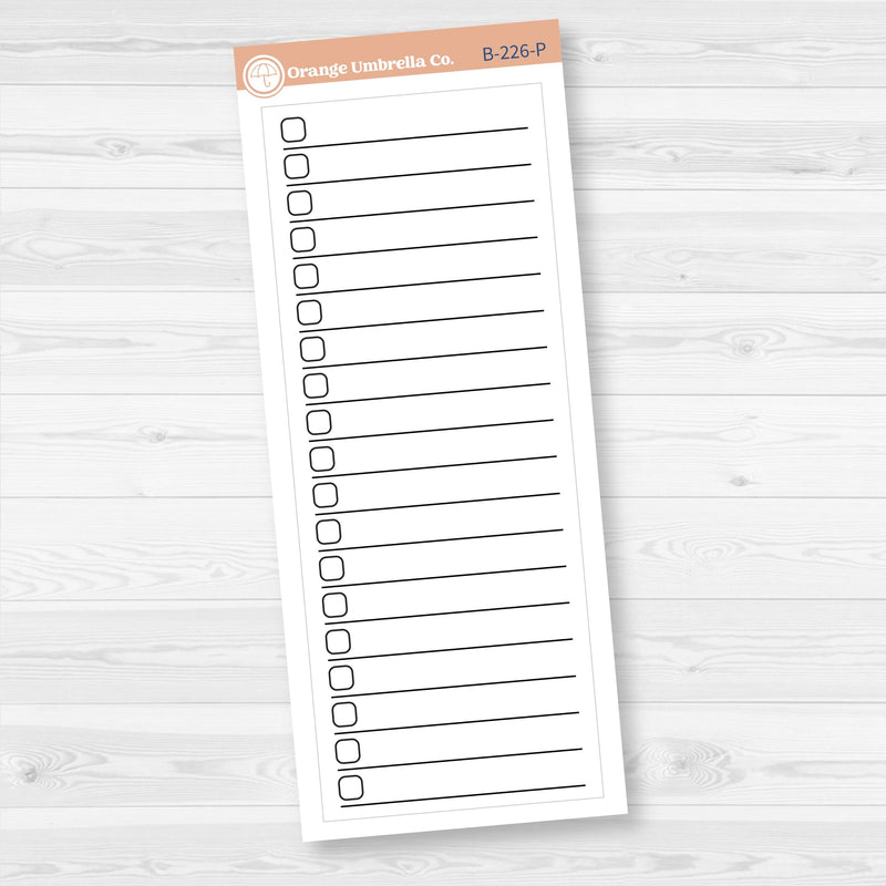 A5 EC Monthly | Right Side Priorities Sticker Covers Planner Stickers | B-226