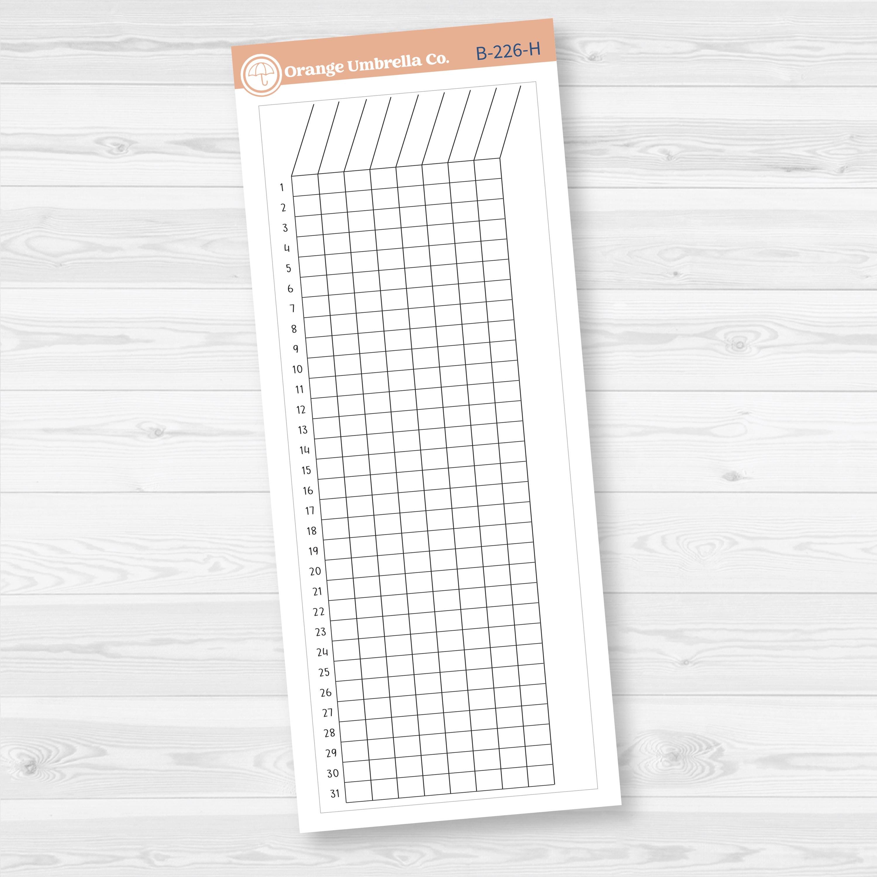 A5 EC Monthly | Right Side Priorities Sticker Covers Planner Stickers | B-226