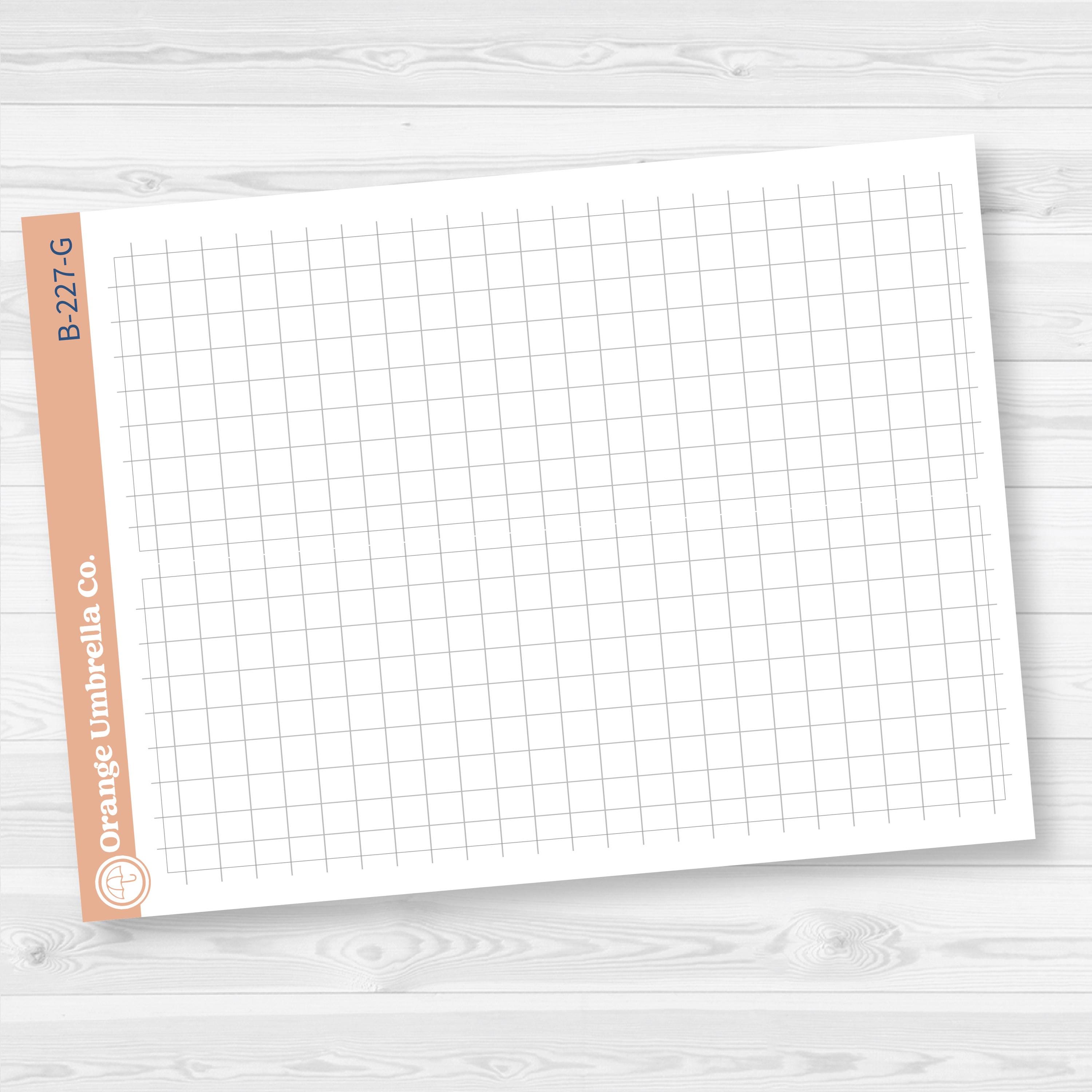 A5 EC Monthly | Bottom Box Dotted Sticker Covers Planner Stickers | B-227