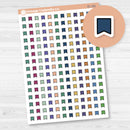 Tiny Kit Flags Planner Stickers from Kits | 2025-2026 Colors | EC-182