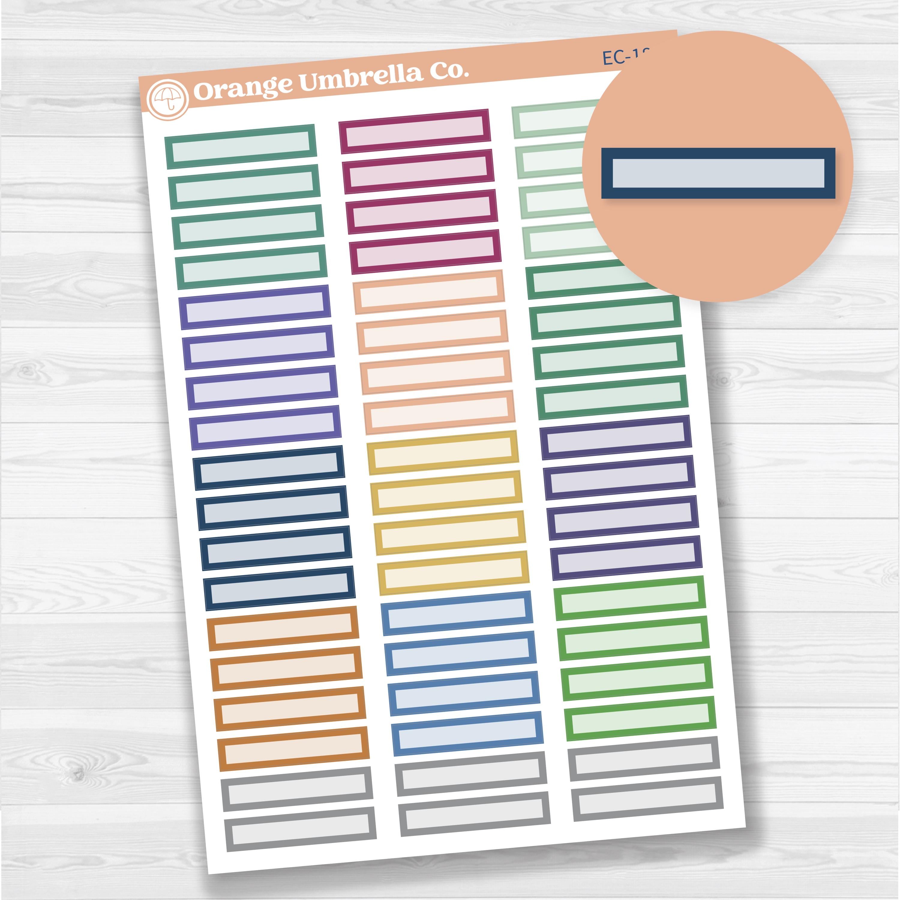 EC Mixed Skinny Label Planner Stickers | Erin Condren Evolve Palette