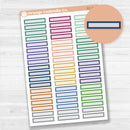 EC Mixed Skinny Label Planner Stickers | Erin Condren Evolve Palette | 2025-2026 Colors | EC-186