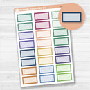 EC Mixed Third Box Labels Planner Stickers | Erin Condren 2025-2026 Colors | EC-188