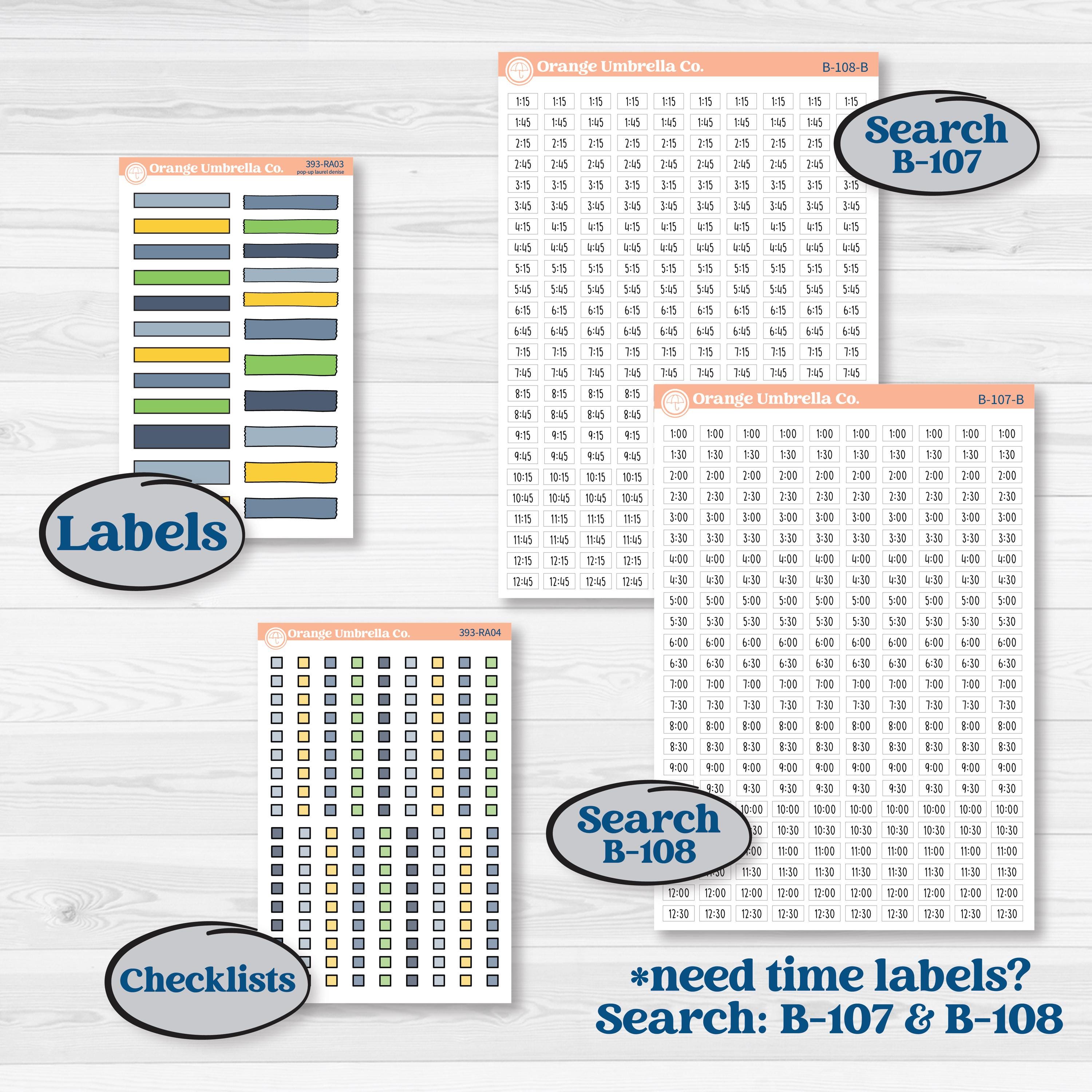 Summer Lemon Kit | Laurel Denise Pop-Up Planner Kit Stickers | Lemon Me Know | KIT-393-RA
