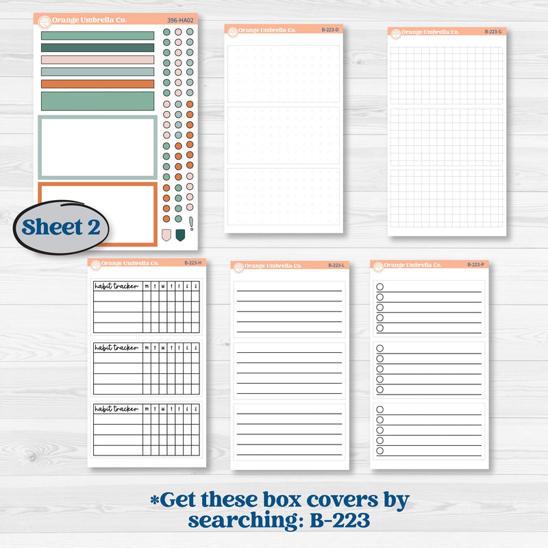 Floral Tropical Summer Kit | Erin Condren Weekly Dashboard Planner Kit Stickers | Hawaii | KIT-396-HA