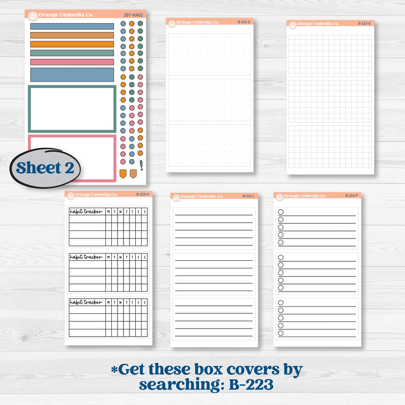 Cow Farm Kit | Erin Condren Weekly Dashboard Planner Kit Stickers | Legen-Dairy | KIT-397-HA