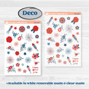 Independence Day | 4th Of July Kit | Weekly Sticker Kit for Vertical Planners like Erin Condren | Freedom | KIT-394-A