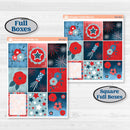 Independence Day | 4th Of July Kit | Weekly Sticker Kit for Vertical Planners like Erin Condren | Freedom | KIT-394-A