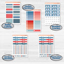 Independence Day | 4th Of July Kit | Weekly Add-On Labels Planner Kit Stickers | Freedom | KIT-394-C