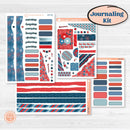 Independence Day | 4th Of July Kit | Journaling Kit Planner Stickers | Freedom | KIT-394-D