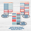 Independence Day | 4th Of July Kit | A5 Daily Duo Planner Kit Stickers | Freedom | KIT-394-L