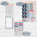 Independence Day | 4th Of July Kit | A5 Daily Duo Planner Kit Stickers | Freedom | KIT-394-L