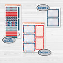 Independence Day | 4th Of July Kit | A5 Plum Daily Planner Kit Stickers | Freedom | KIT-394-N