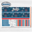 Independence Day | 4th Of July Kit | Laurel Denise Portrait Planner Kit Stickers | Freedom | KIT-394-R