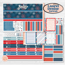 Independence Day | 4th Of July Kit | Laurel Denise Portrait Planner Kit Stickers | Freedom | KIT-394-R