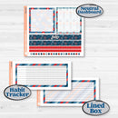 Independence Day | 4th Of July Kit | A5 Plum Monthly & Dashboard Planner Kit Stickers | Freedom | KIT-394-S