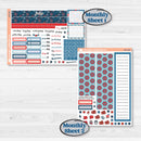 Independence Day | 4th Of July Kit | A5 Plum Monthly & Dashboard Planner Kit Stickers | Freedom | KIT-394-S
