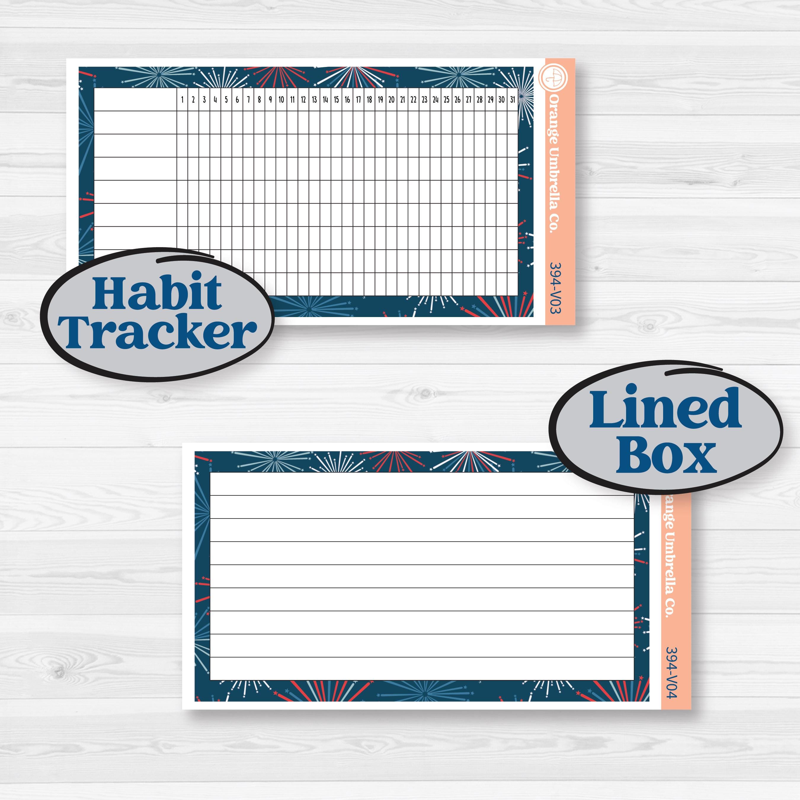 Independence Day | 4th Of July Kit | A5 Erin Condren Monthly & Dashboard Sticker Kit | 2024-2025 Planners | Freedom | KIT-394-V