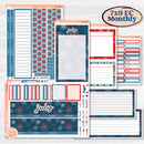 Independence Day | 4th Of July Kit | 7x9 Erin Condren Life Planner Monthly Dashboard Sticker Kit | 2024-2025 Planners | Freedom | KIT-394-W