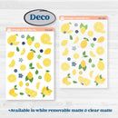 Summer Lemon Kit | Weekly Sticker Kit for Vertical Planners like Erin Condren | Lemon Me Know | KIT-393-A