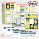 Summer Lemon Kit | Weekly Sticker Kit for Vertical Planners like Erin Condren | Lemon Me Know | KIT-393-A
