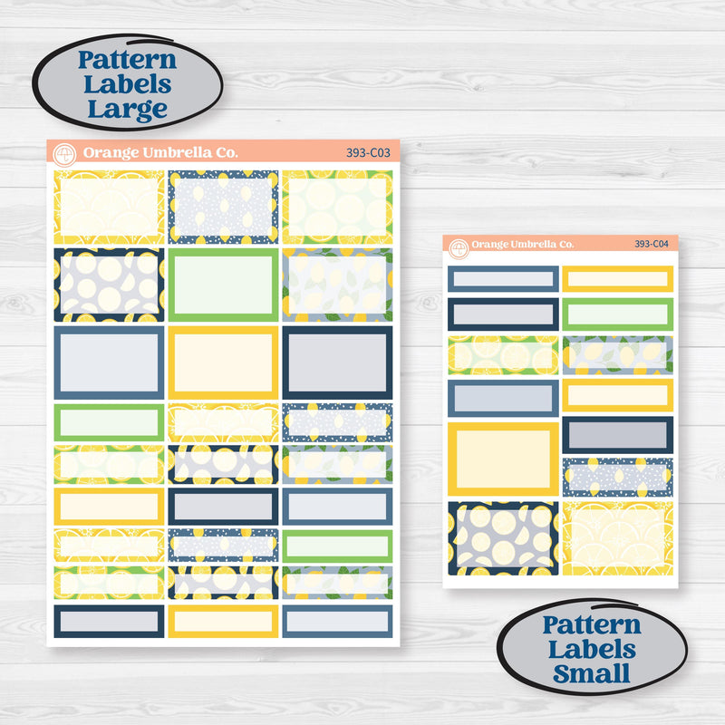 Summer Lemon Kit | Weekly Add-On Labels Planner Kit Stickers | Lemon Me Know | KIT-393-C